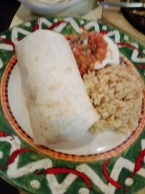 Vegan Burrito at Aztec in Athens