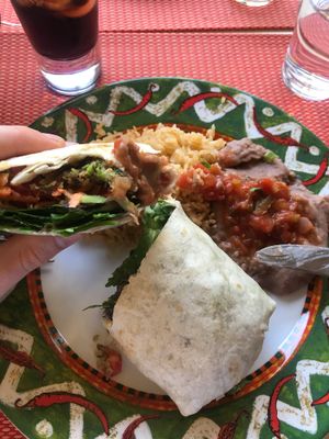 Vegan burrito  at Aztec in Athens