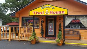 Street view. at Thai House in Eureka Springs