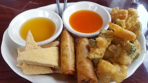 Sampler at Thai House in Eureka Springs