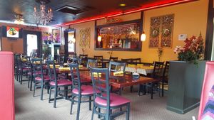 Inside restaurant at Thai House in Eureka Springs