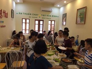 buffet at Loving Hut - Ba Dinh in Hanoi