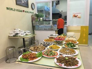 buffet at Loving Hut - Ba Dinh in Hanoi
