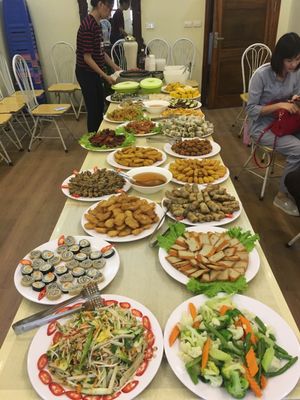 buffet at Loving Hut - Ba Dinh in Hanoi