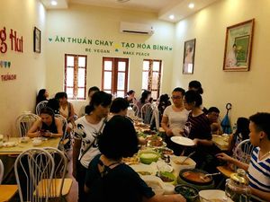 buffet at Loving Hut - Ba Dinh in Hanoi