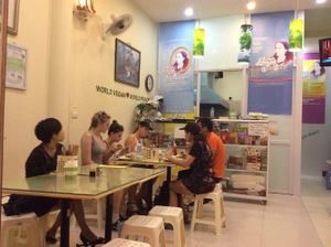 lovely Customers at Loving Hut - Ba Dinh in Hanoi