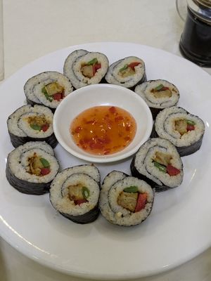 Vegetable Sushi at Loving Hut - Ba Dinh in Hanoi