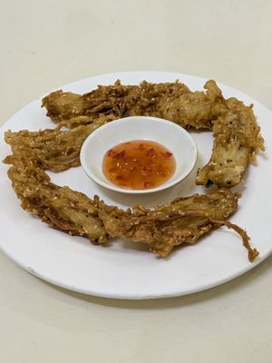 Deep Fried Mushroom at Loving Hut - Ba Dinh in Hanoi