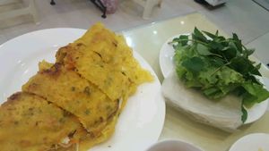 Banh xeo at Loving Hut - Ba Dinh in Hanoi