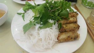Bun nem at Loving Hut - Ba Dinh in Hanoi