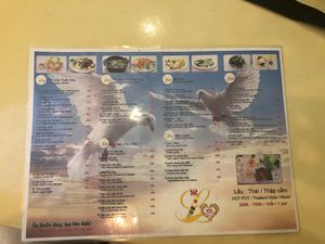 2019. February menu B side at Loving Hut - Ba Dinh in Hanoi