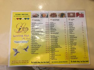 2019. February menu at Loving Hut - Ba Dinh in Hanoi