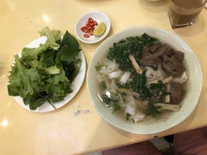 Pho at Loving Hut - Ba Dinh in Hanoi