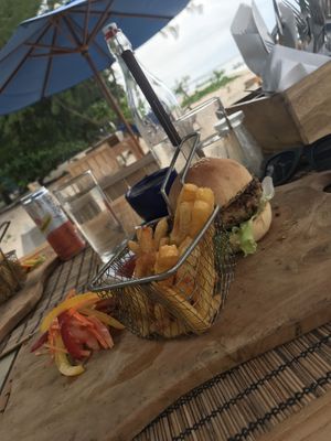 Mushroom burger  at Hungry Marlin in 