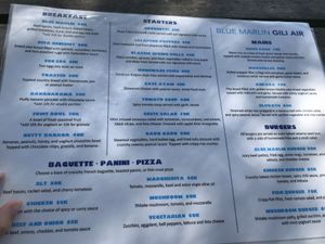 New Menu at Hungry Marlin in 
