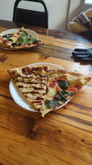 Vegan options ready to go at Nice Slice in Providence