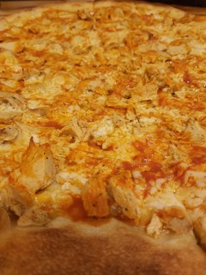 Vegan buffalo 'chicken' pizza at Nice Slice in Providence