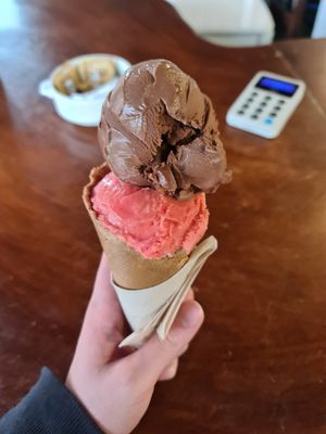 Strawberry and chocolate at Ginger's Comfort Emporium in Manchester