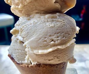 Toasted coconut milk  at Ginger's Comfort Emporium in Manchester