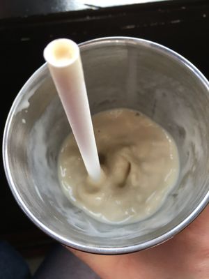 The best vegan milkshake ever! at Ginger's Comfort Emporium in Manchester