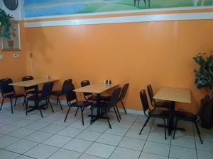 Seating at Babylon Cafe in Richmond