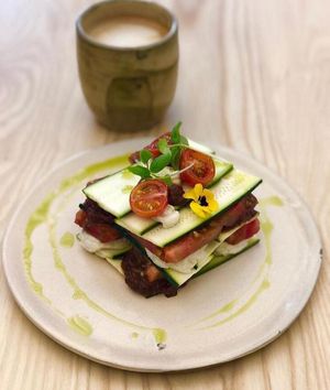 Matthew Kenney Class: Heirloom Tomato Lasagna at Essence Cuisine in East London