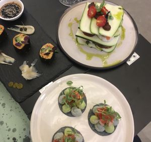 Dinner trio at Essence Cuisine in East London