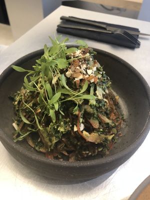 Raw phad thai, super tasty! at Essence Cuisine in East London