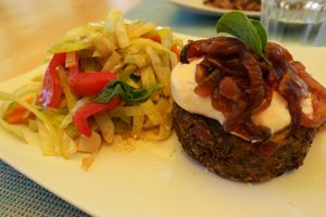 Burger at Cantinho da vila in Odeceixe