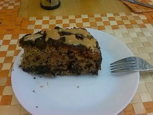 Vegan cake at Cantinho da vila in Odeceixe