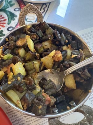 Bhindi masala  at Taste of India  in Staunton