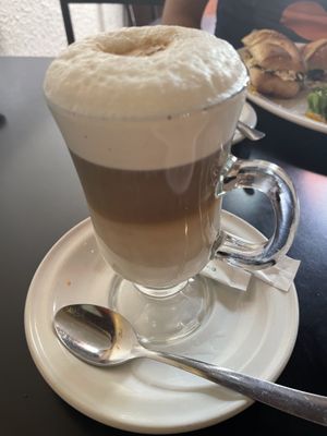 Soy cappuccino  at Santo Cafe in Guanajuato
