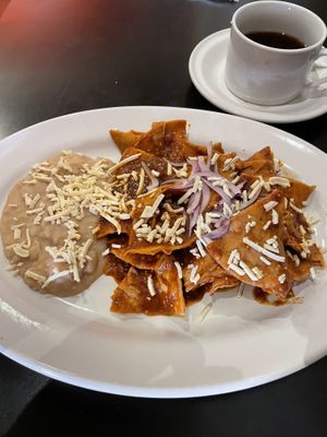 Chiliquilles  at Santo Cafe in Guanajuato