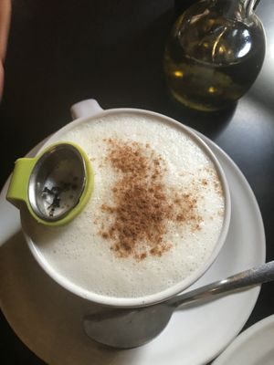 Masala chai with soy milk at Santo Cafe in Guanajuato