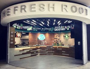 Cute kiosks in Portal San Angel  at The Fresh Root in Mexico City