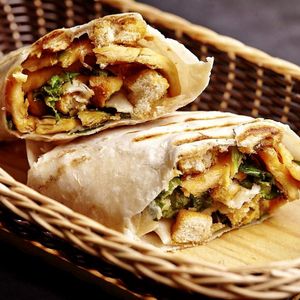 vegan burrito at The Fresh Root in Mexico City