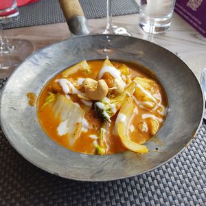 The massaman was delicious and beautifully presented at Giggling Squid in Reigate