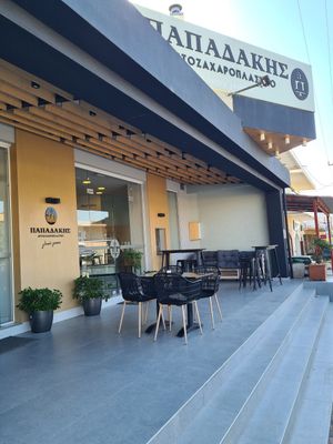 Coffee shop outside at Papadaki Afoi in Crete