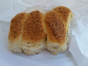 Sweet greek bread at Papadaki Afoi in Crete