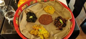 Nr 21 in the vegetarian section of the menu 👌 don't remember the name but it was delicious and vegan 👌 at Lalibela  in Stockholm