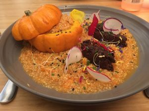 Quinoa risotto  at MU-Food in Geneva