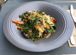 Veggie wok at MU-Food in Geneva