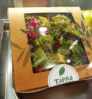 Take away salad at Tapas del Huerto in Tenerife