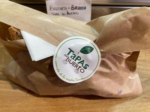 my sandwich, ready to take away, with environmental friendly wrap at Tapas del Huerto in Tenerife