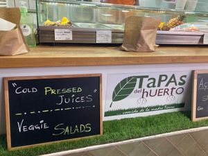 the counter at Tapas del Huerto in Tenerife