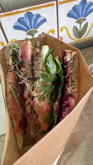 Vegan sandwich   at Tapas del Huerto in Tenerife