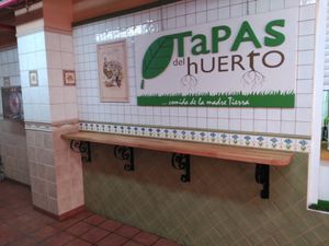 Small table for the clients... at Tapas del Huerto in Tenerife