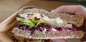 Súper vegan sandwich at Tapas del Huerto in Tenerife