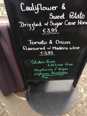 Blackboard  at The Town in Funchal