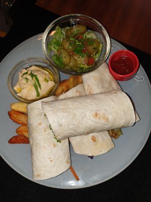 The new recipe of the vegetable fajitas, it's was the most delicious meal of the our trip in Madeira. Thanks to the chef and the waitress for the wonderful time...  at The Town in Funchal